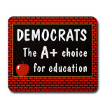 Democrats A+ Education Mousepad 